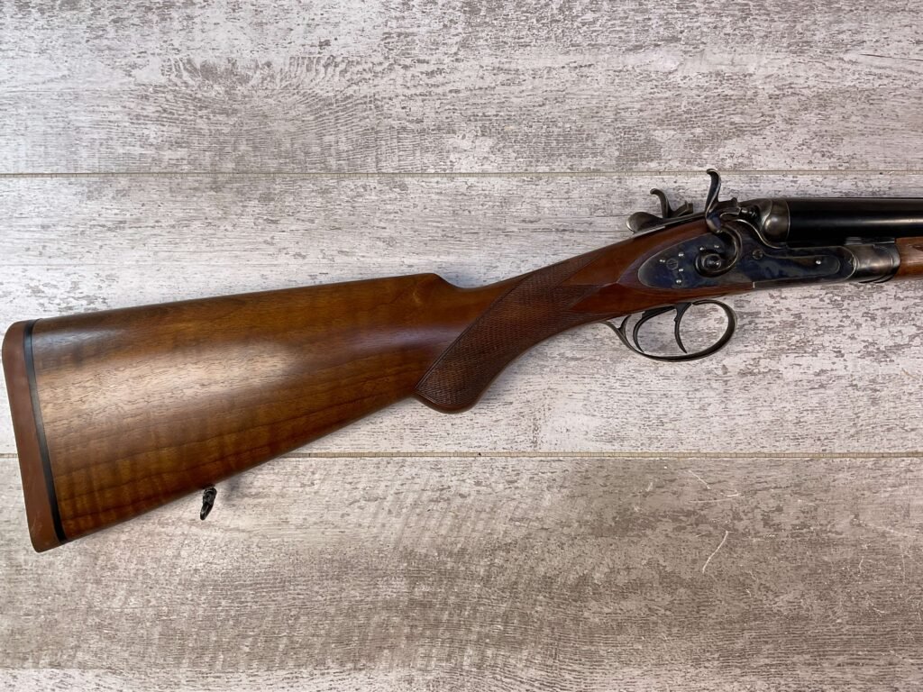 DIXIE GUN WORKS 45-70 SXS DOUBLE BARREL RIFLE, JAMES EARL JONES COLLECTION, LIKE NEW #5-11000