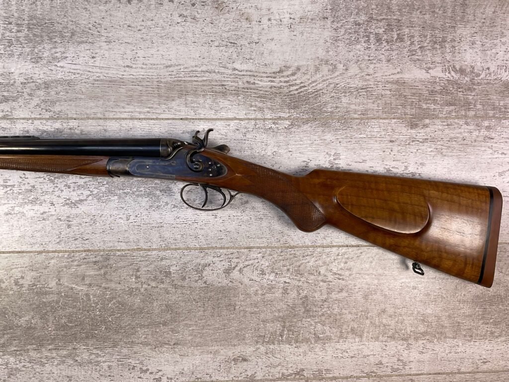 DIXIE GUN WORKS 45-70 SXS DOUBLE BARREL RIFLE, JAMES EARL JONES COLLECTION, LIKE NEW #5-11000