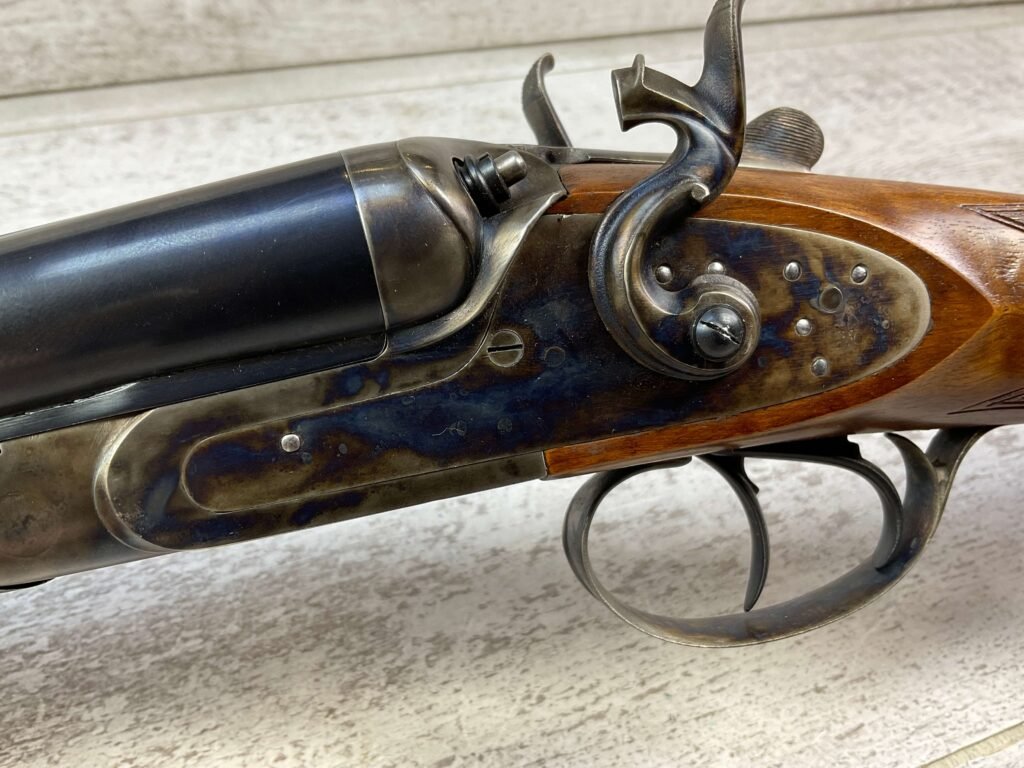 DIXIE GUN WORKS 45-70 SXS DOUBLE BARREL RIFLE, JAMES EARL JONES COLLECTION, LIKE NEW #5-11000