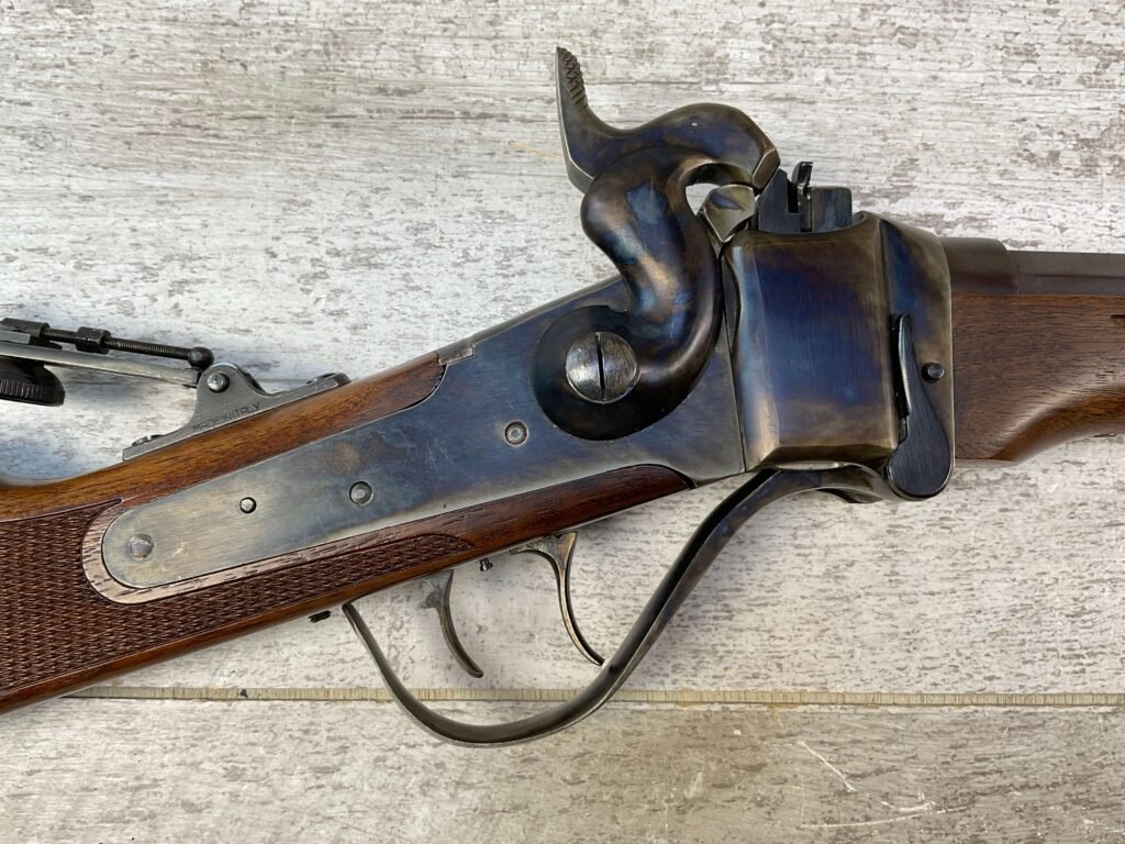 IAB GARDONE SHARPS .45-70 FALLING BLOCK RIFLE, JAMES EARL JONES COLLECTION, LIKE NEW #5-11001