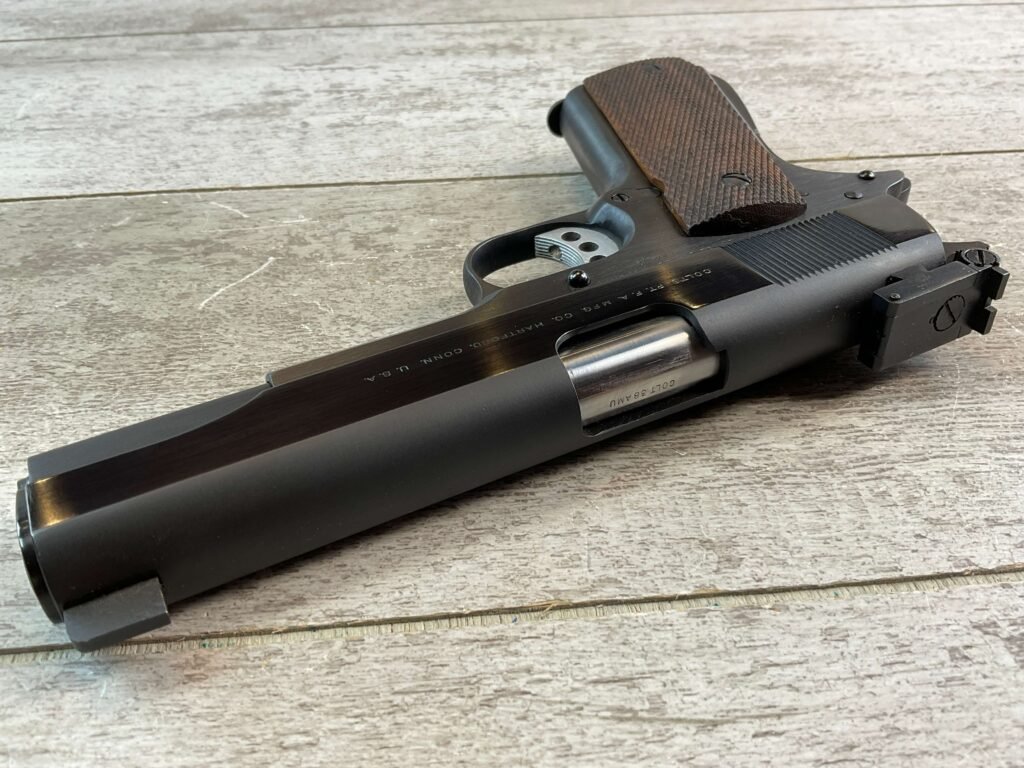 COLT 1911 .38 AMU SEMI AUTO PISTOL, 1918 MFR, JAMES EARL JONES COLLECTION, UNMODIFIED #5-10822