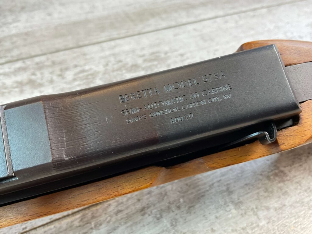 BERETTA 57SA .30CAL CARBINE SEMI AUTO RIFLE, MADE FOR MOROCCO, JAMES EARL JONES COLLECTION, EXTREMELY RARE #5-11010