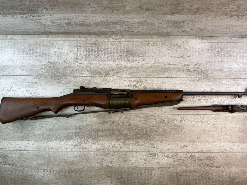 JOHNSON AUTOMATICS MODEL 1941 .30-06 CAL MILITARY RIFLE, JAMES EARL JONES COLLECTION, NEAR NEW W/ BAYONET #5-11006