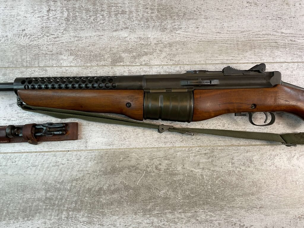 JOHNSON AUTOMATICS MODEL 1941 .30-06 CAL MILITARY RIFLE, JAMES EARL JONES COLLECTION, NEAR NEW W/ BAYONET #5-11006