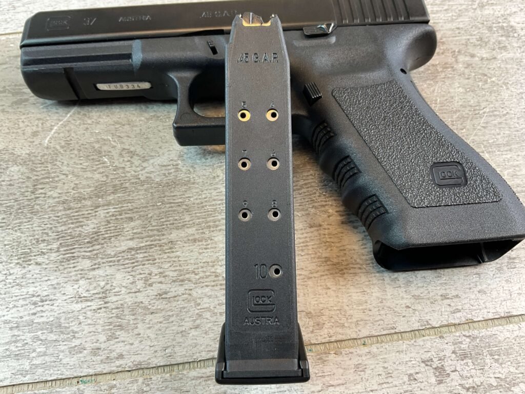 GLOCK MODEL 37 .45 G.A.P. SEMI AUTO PISTOL, JAMES EARL JONES COLLECTION #5-10832