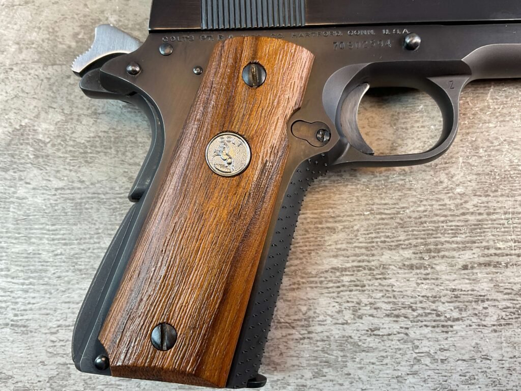 COLT GOVT MODEL 1911A1 CLARK LONG SLIDE .38 SEMI AUTO PISTOL, JAMES EARL JONES COLLECTION #5-10835