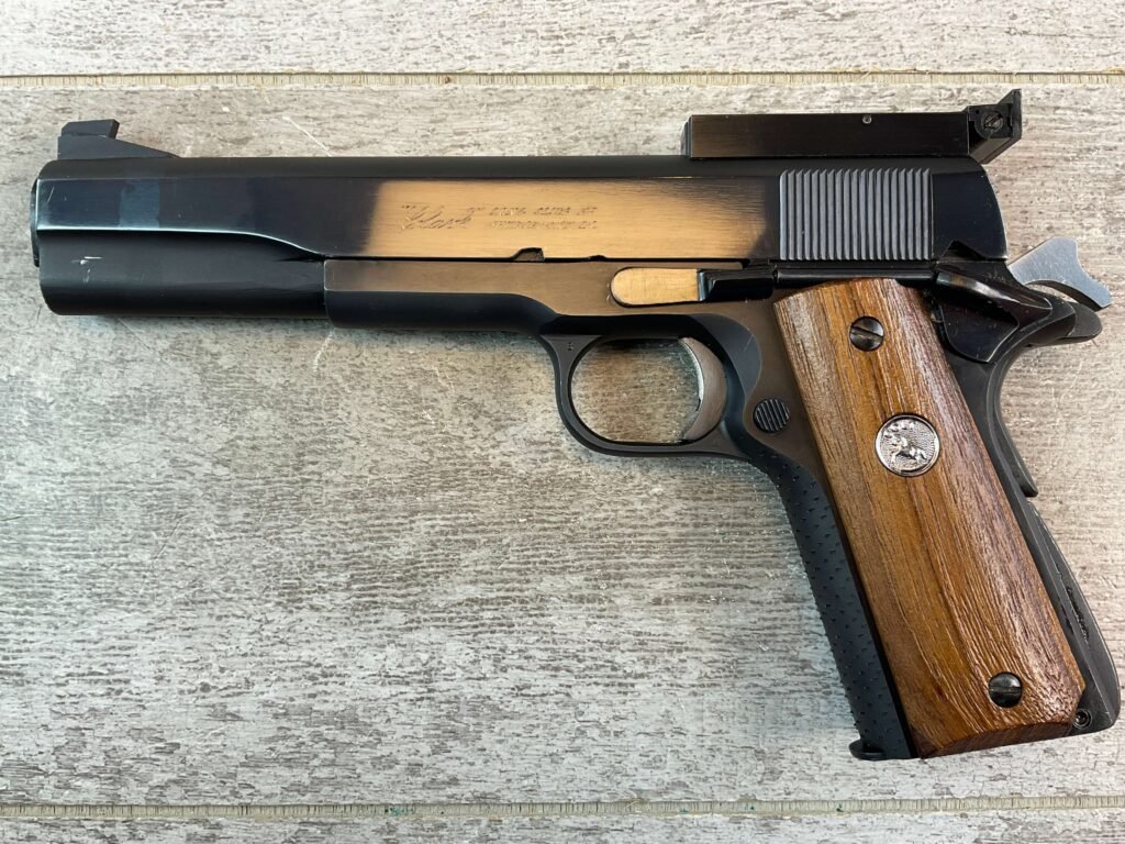 COLT GOVT MODEL 1911A1 CLARK LONG SLIDE .38 SEMI AUTO PISTOL, JAMES EARL JONES COLLECTION #5-10835