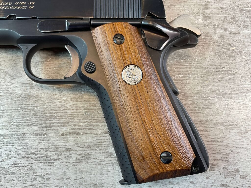 COLT GOVT MODEL 1911A1 CLARK LONG SLIDE .38 SEMI AUTO PISTOL, JAMES EARL JONES COLLECTION #5-10835