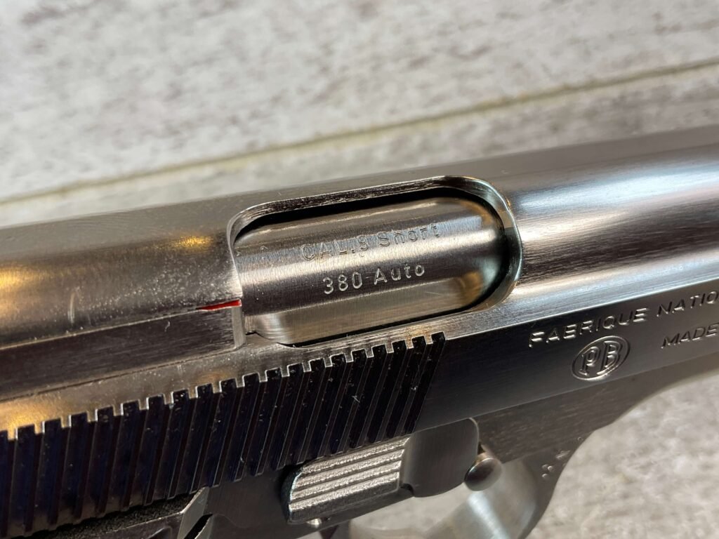 BROWNING BDA .380 STAINLESS STEEL SEMI AUTO PISTOL, JAMES EARL JONES COLLECTION #5-10836