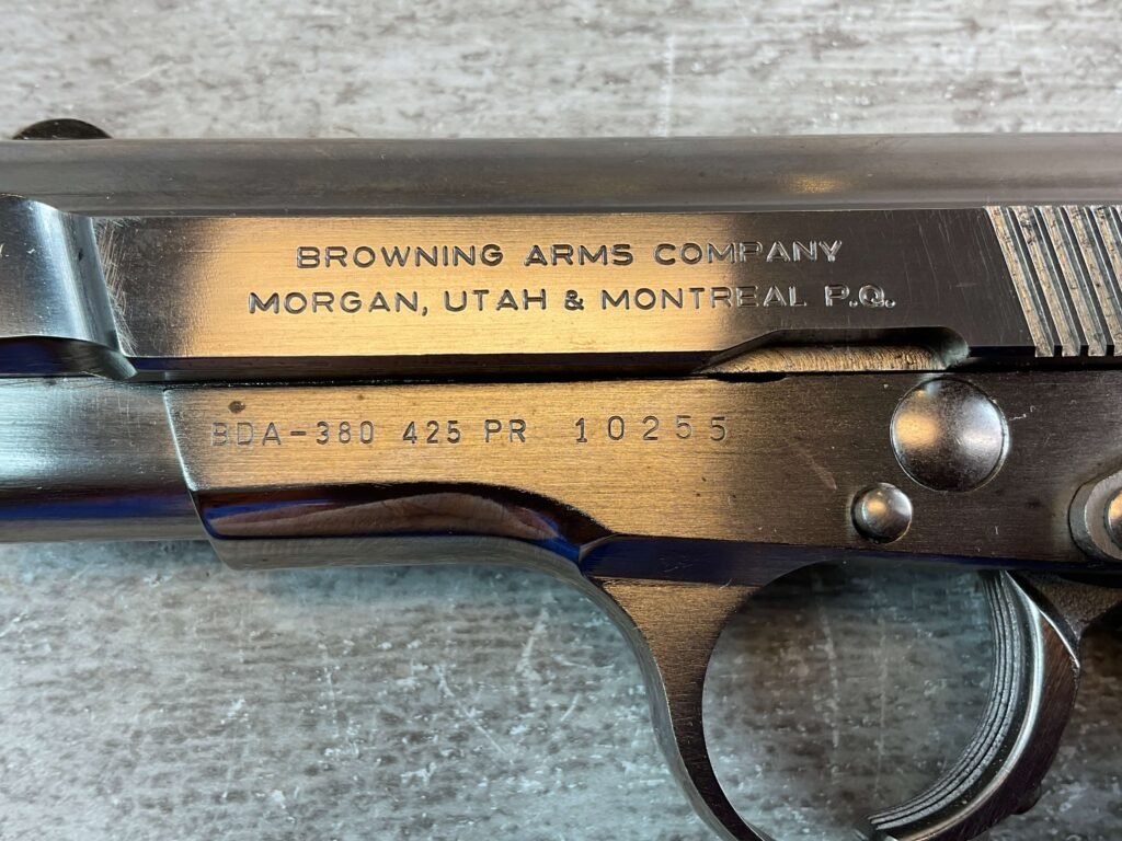 BROWNING BDA .380 STAINLESS STEEL SEMI AUTO PISTOL, JAMES EARL JONES COLLECTION #5-10836