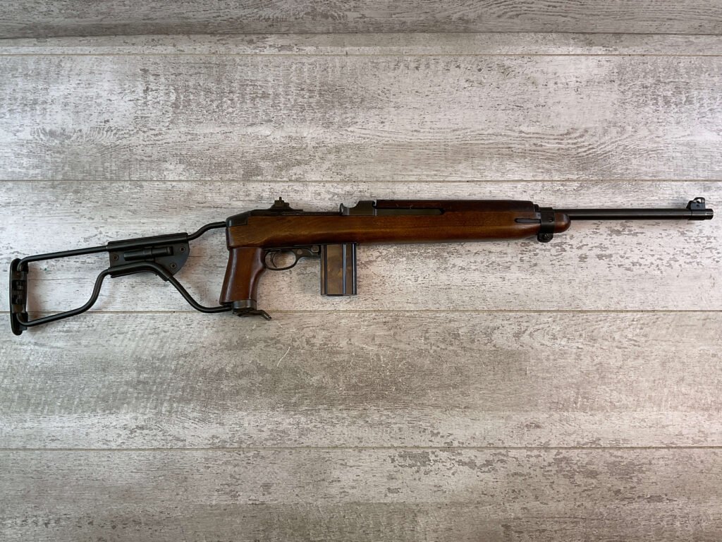 US CARBINE INLAND .30 CARBINE M1A1 PARATROOPER CARBINE SEMI AUTO RIFLE, JAMES EARL JONES COLLECTION #5-11013