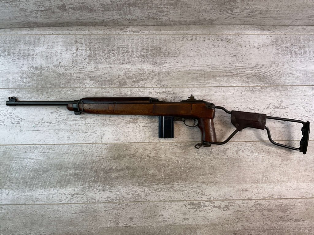 US CARBINE INLAND .30 CARBINE M1A1 PARATROOPER CARBINE SEMI AUTO RIFLE, JAMES EARL JONES COLLECTION #5-11013