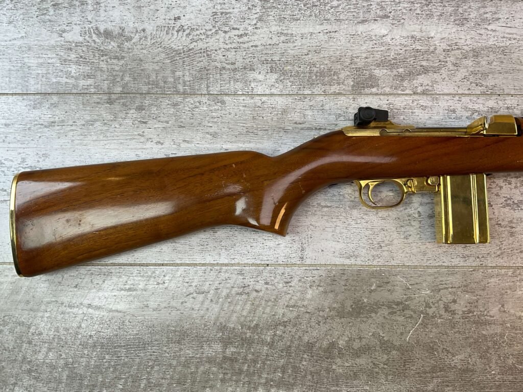 UNIVERSAL M1 CARBINE 30 CARBINE SEMI AUTO RIFLE, JAMES EARL JONES COLLECTION, GOLD PLATED PRESENTATION #5-11015