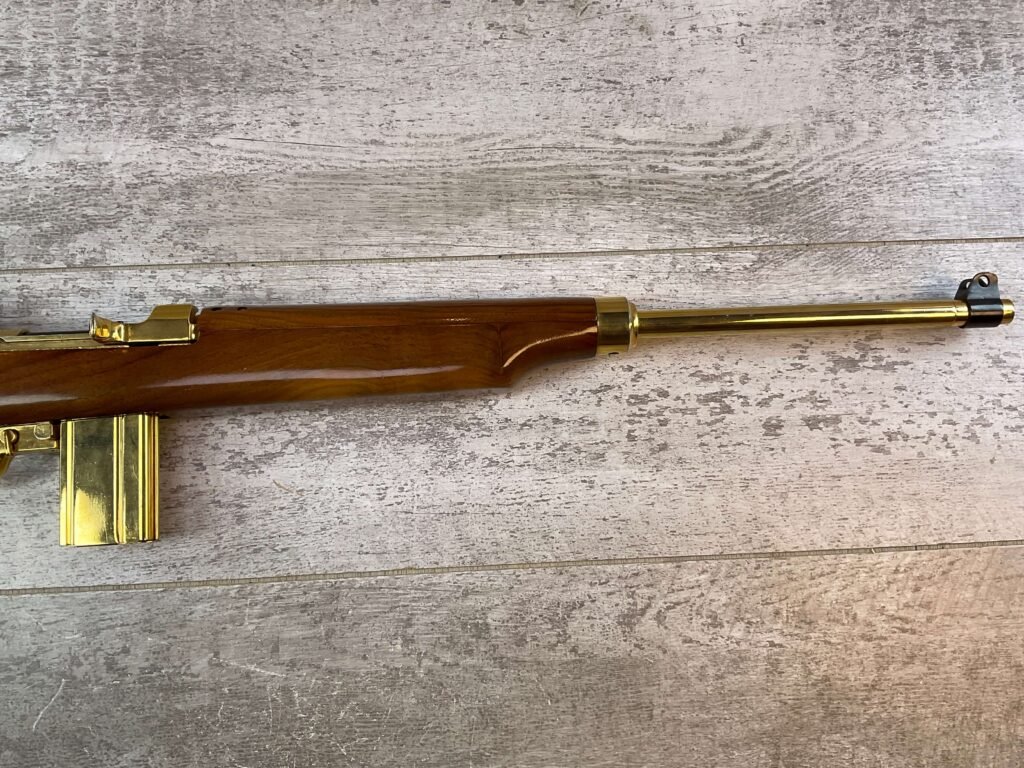 UNIVERSAL M1 CARBINE 30 CARBINE SEMI AUTO RIFLE, JAMES EARL JONES COLLECTION, GOLD PLATED PRESENTATION #5-11015