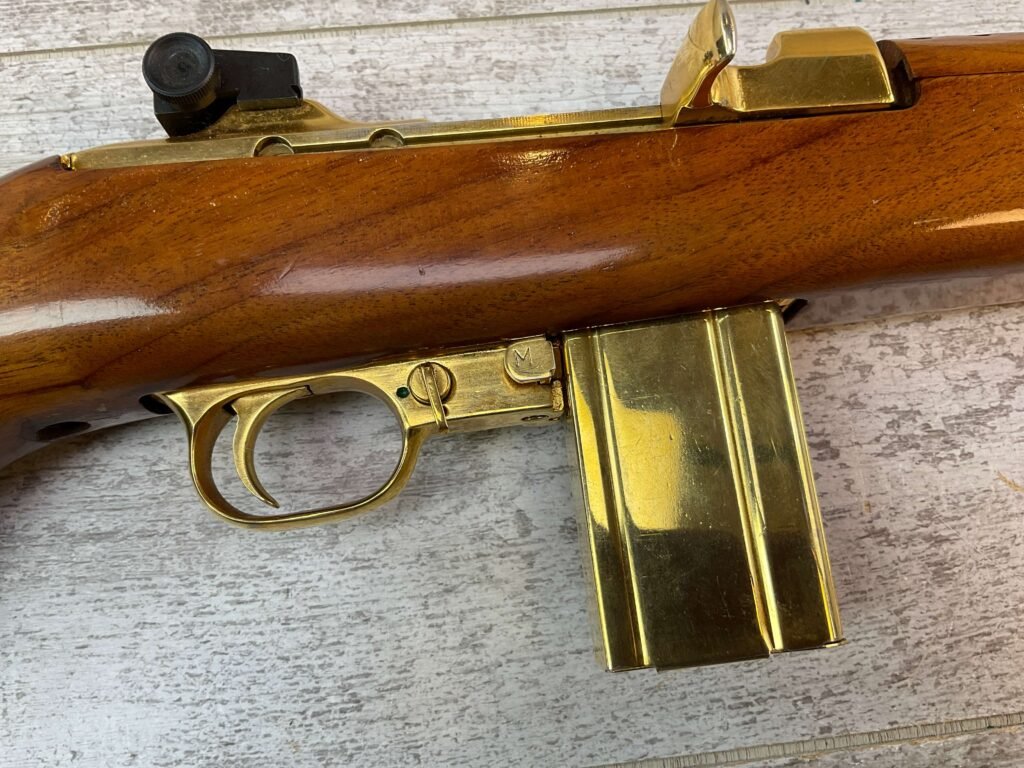 UNIVERSAL M1 CARBINE 30 CARBINE SEMI AUTO RIFLE, JAMES EARL JONES COLLECTION, GOLD PLATED PRESENTATION #5-11015