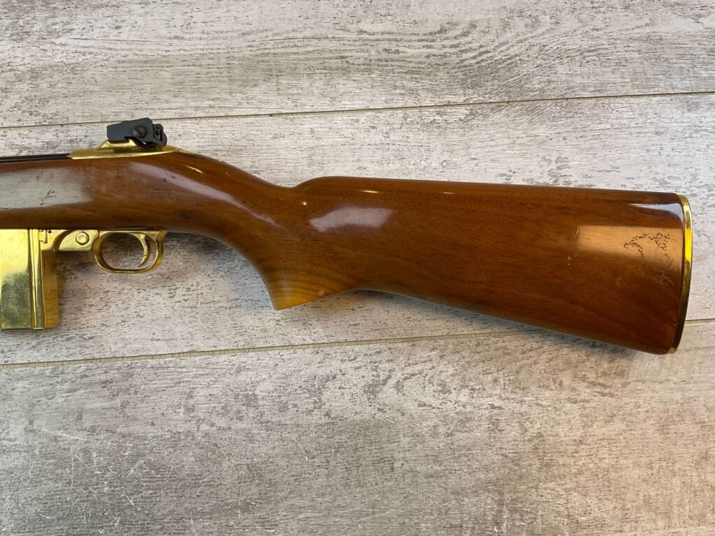 UNIVERSAL M1 CARBINE 30 CARBINE SEMI AUTO RIFLE, JAMES EARL JONES COLLECTION, GOLD PLATED PRESENTATION #5-11015