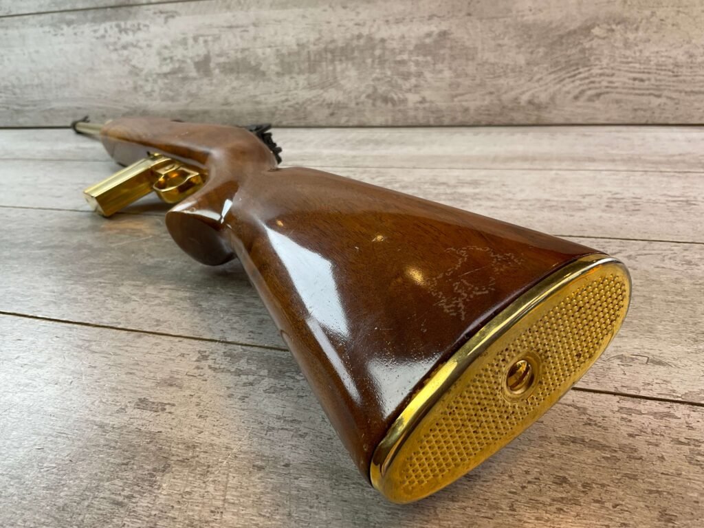 UNIVERSAL M1 CARBINE 30 CARBINE SEMI AUTO RIFLE, JAMES EARL JONES COLLECTION, GOLD PLATED PRESENTATION #5-11015