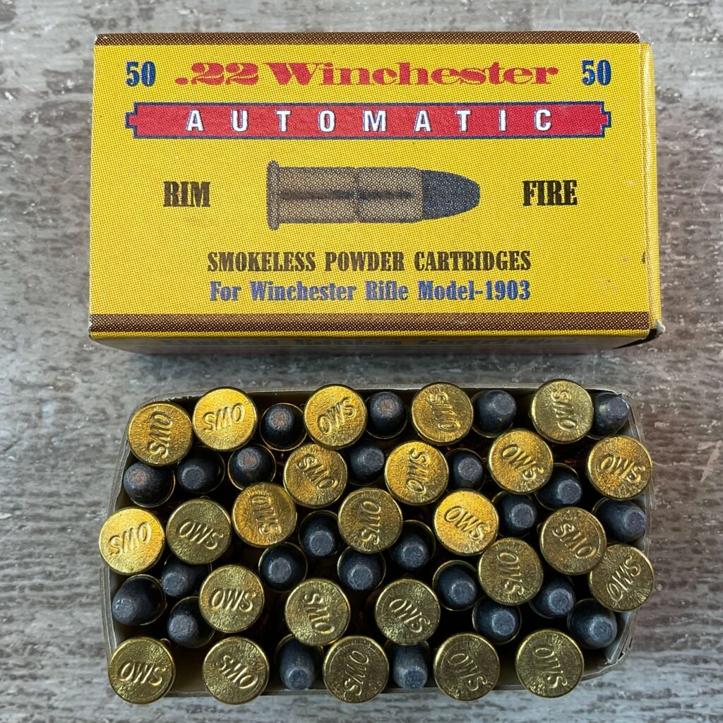 LIMITED EDITION WINCHESTER OLD WESTER SCROUNGER .22 WIN AUTO RIM FIRE, 45 GR. SMOKELESS POWDER AMMO, NEW (QTY 50) #5-11102