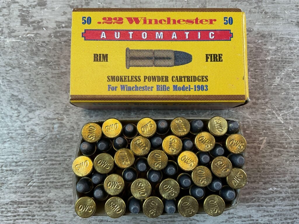 LIMITED EDITION WINCHESTER OLD WESTER SCROUNGER .22 WIN AUTO RIM FIRE, 45 GR. SMOKELESS POWDER AMMO, NEW (QTY 50) #5-11102