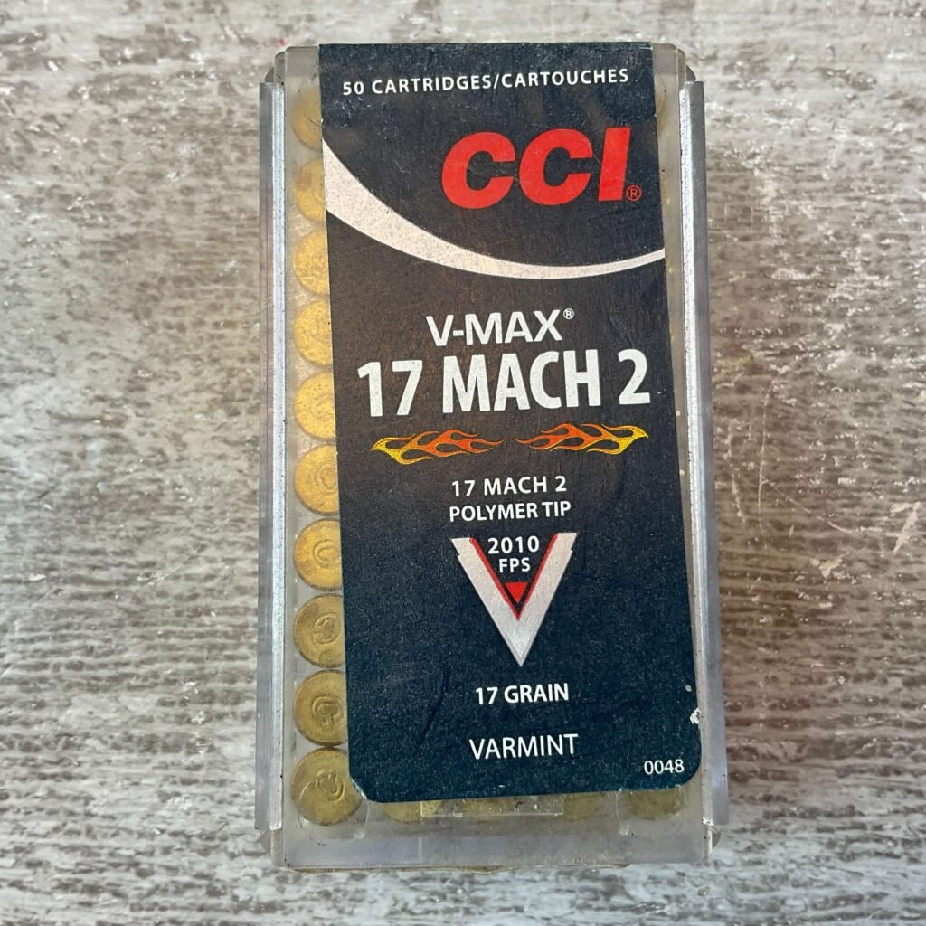 CCI V-MAX 17 MACH 2, 17 GR. POLYMER TIP AMMO, UNOPENED (QTY 50) #5-11107