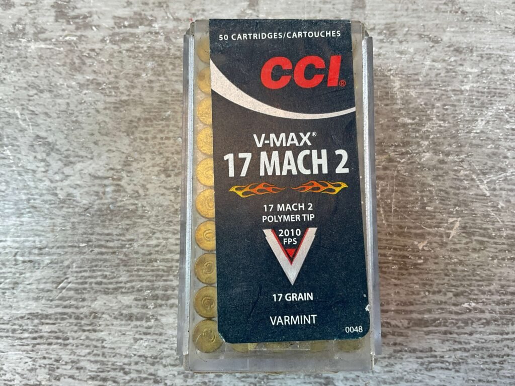 CCI V-MAX 17 MACH 2, 17 GR. POLYMER TIP AMMO, UNOPENED (QTY 50) #5-11107