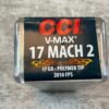 CCI V-MAX 17 MACH 2, 17 GR. POLYMER TIP AMMO, UNOPENED (QTY 50) #5-11107
