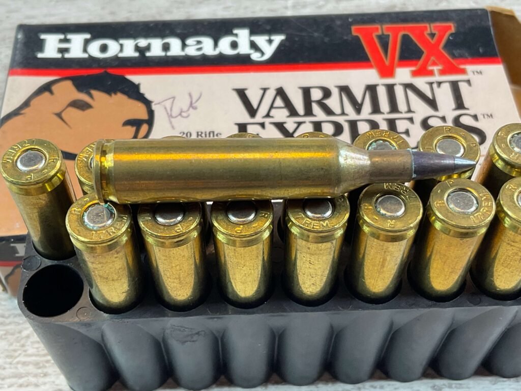 HORNADY VARMINT EXPRESS, V-MAX, 17 REM. 20 GR. MOLY COATED AMMO, QTY 20 #5-11112