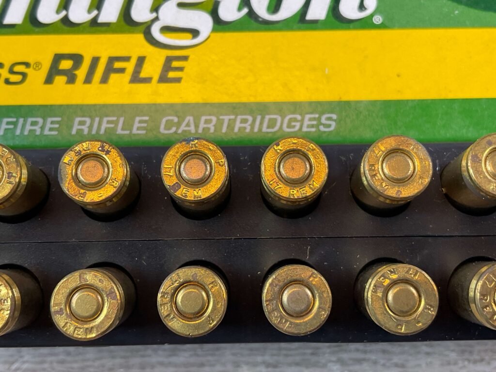 REMINGTON EXPRESS RIFLE, 17 REM. 25 GR. HORNADY HP AMMO, QTY 20 #5-11115