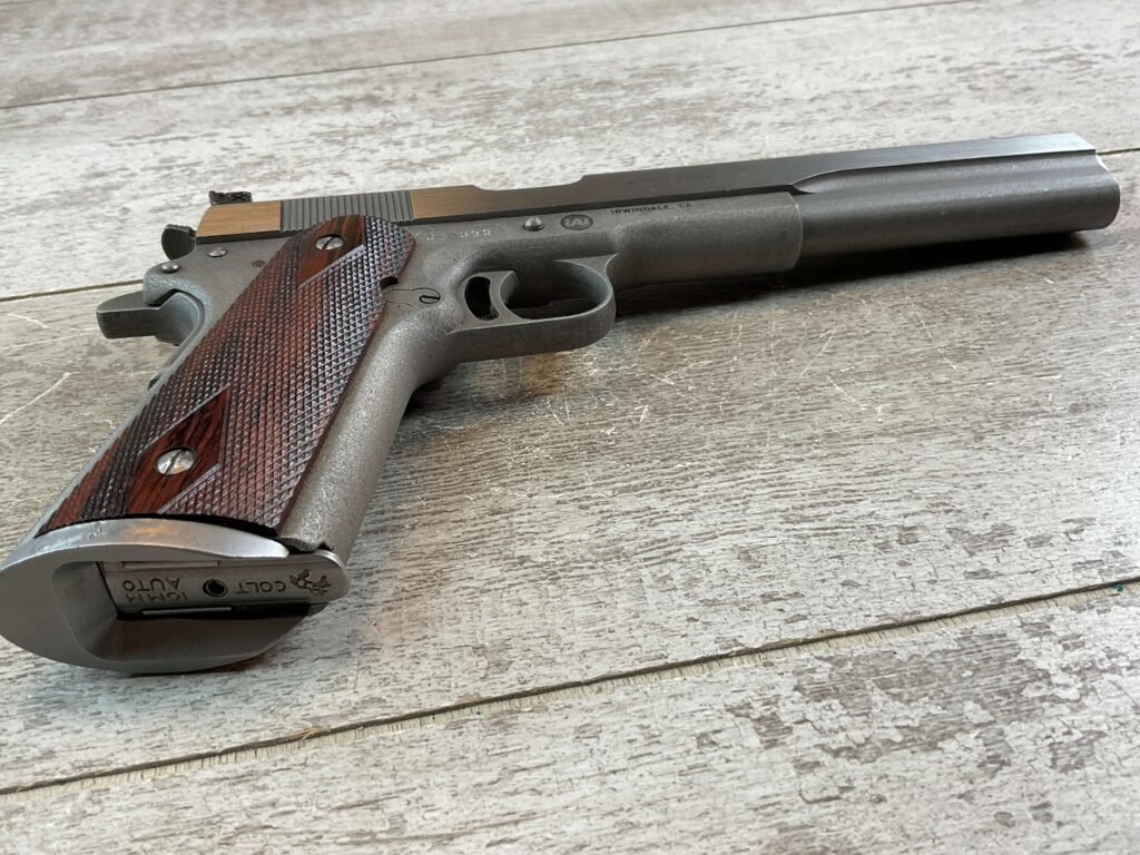 JAVELINA IAI HUNTING MODEL 10MM 7" LONGSLIDE 1911 SEMI AUTO PISTOL, JAMES EARL JONES COLLECTION, RARE #5-10843