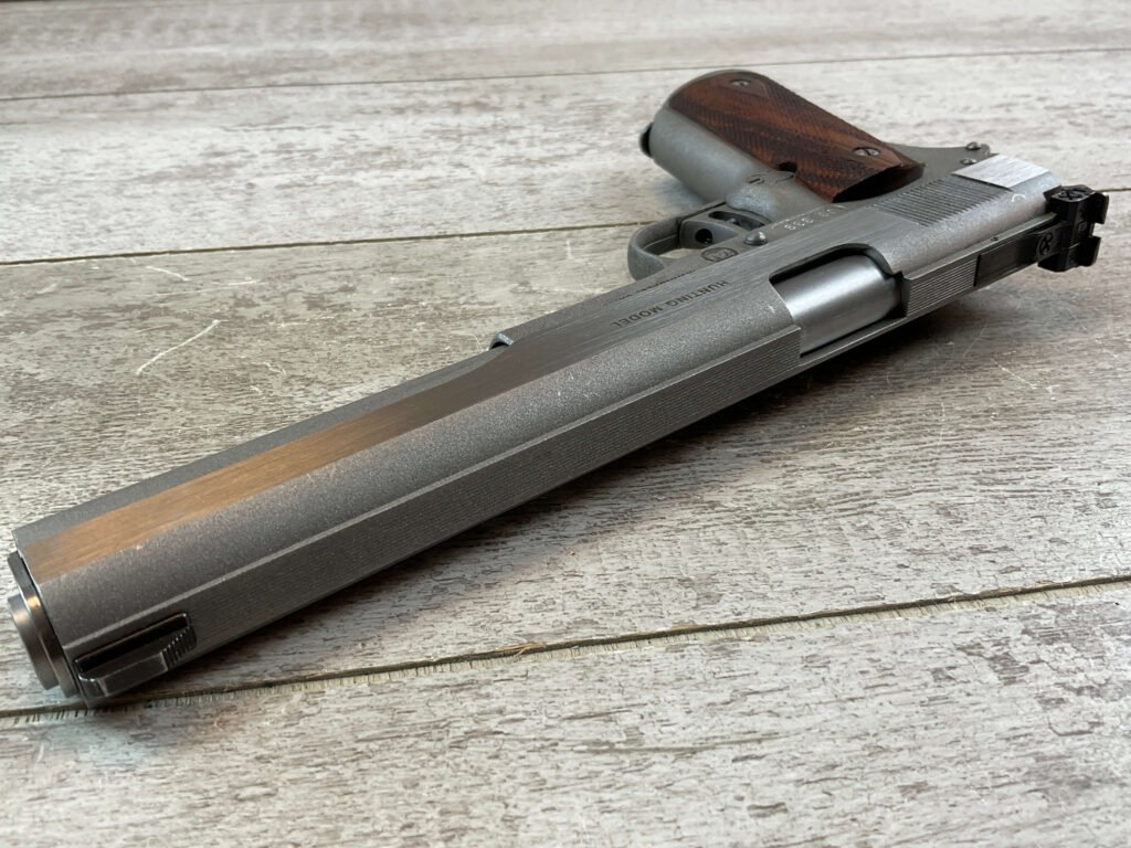 JAVELINA IAI HUNTING MODEL 10MM 7" LONGSLIDE 1911 SEMI AUTO PISTOL, JAMES EARL JONES COLLECTION, RARE #5-10843