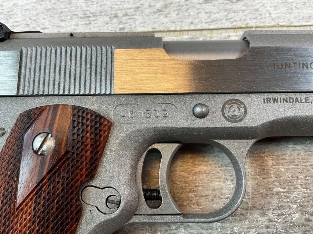 JAVELINA IAI HUNTING MODEL 10MM 7" LONGSLIDE 1911 SEMI AUTO PISTOL, JAMES EARL JONES COLLECTION, RARE #5-10843