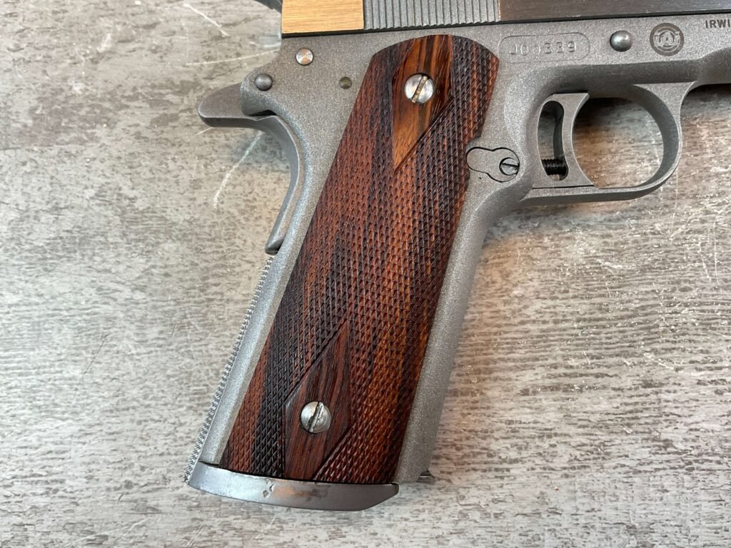 JAVELINA IAI HUNTING MODEL 10MM 7" LONGSLIDE 1911 SEMI AUTO PISTOL, JAMES EARL JONES COLLECTION, RARE #5-10843