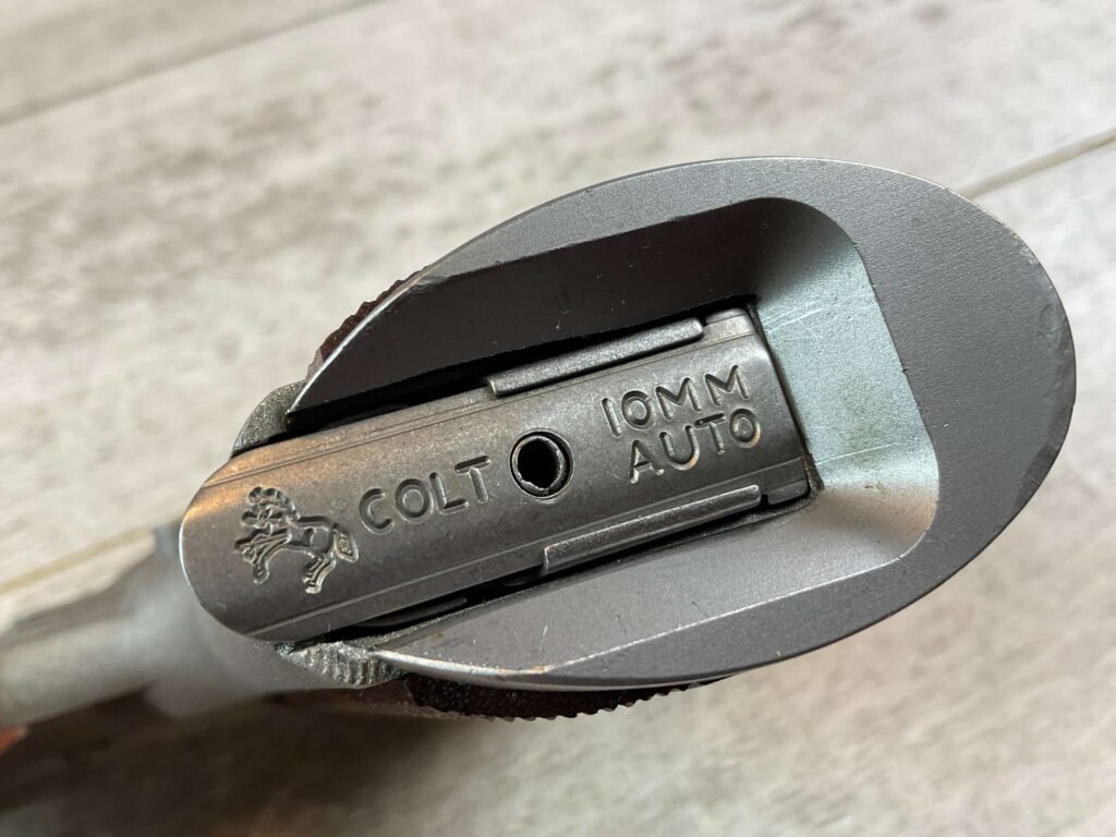 JAVELINA IAI HUNTING MODEL 10MM 7" LONGSLIDE 1911 SEMI AUTO PISTOL, JAMES EARL JONES COLLECTION, RARE #5-10843