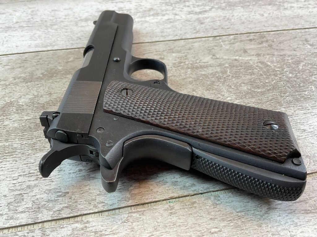 COLT ACE .22LR SEMI AUTO PISTOL, PRE WWII & REBLUED, JAMES EARL JONES COLLECTION #5-10845