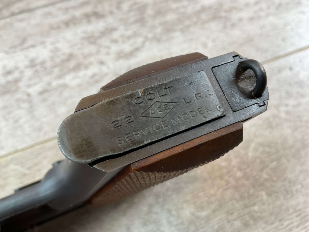 COLT ACE .22LR SEMI AUTO PISTOL, ESSEX ARMS RECEIVER, JAMES EARL JONES COLLECTION #5-10846