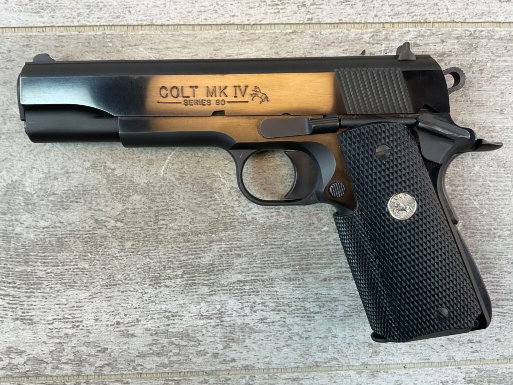 COLT GOVT MODEL 1911A1 MKIV SERIES 80 9X23 WIN SEMI AUTO PISTOL, JAMES EARL JONES COLLECTION #5-10848