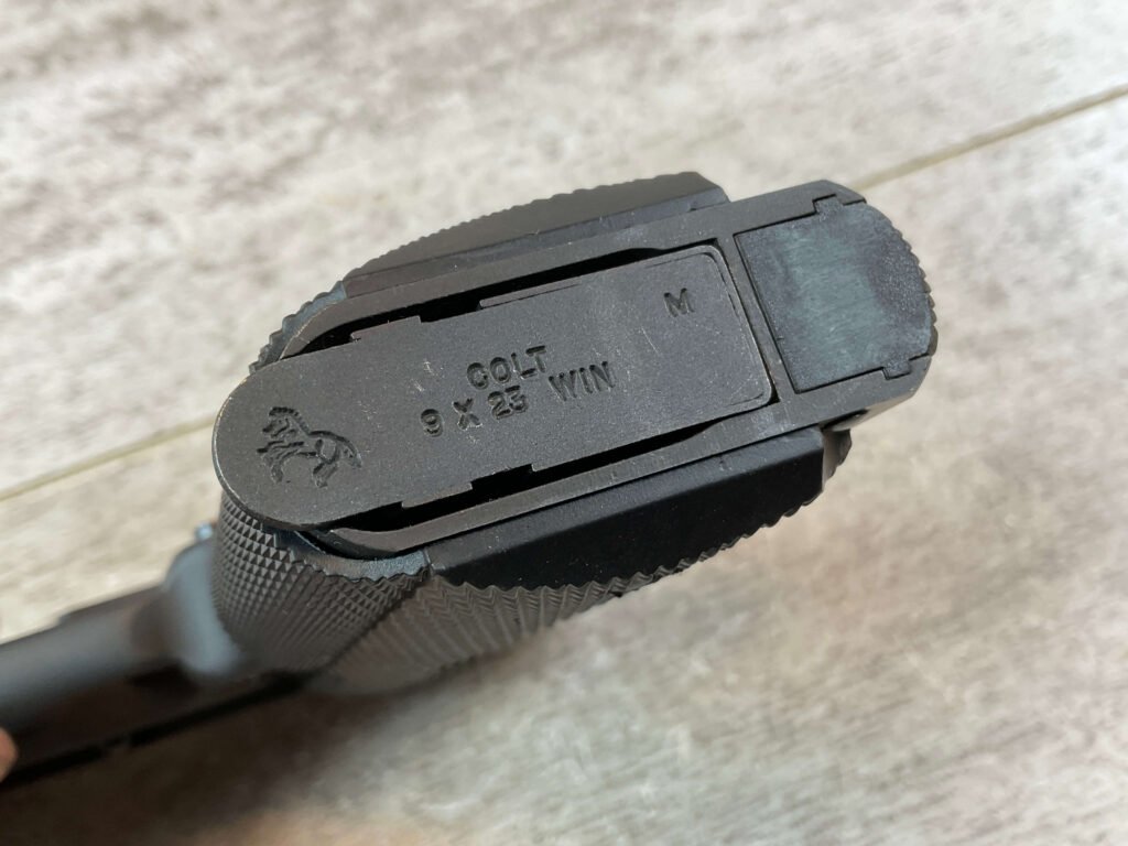 COLT GOVT MODEL 1911A1 MKIV SERIES 80 9X23 WIN SEMI AUTO PISTOL, JAMES EARL JONES COLLECTION #5-10848