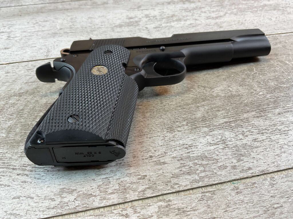 COLT GOVT MODEL 1911A1 MKIV SERIES 80 9X23 WIN SEMI AUTO PISTOL, JAMES EARL JONES COLLECTION #5-10852