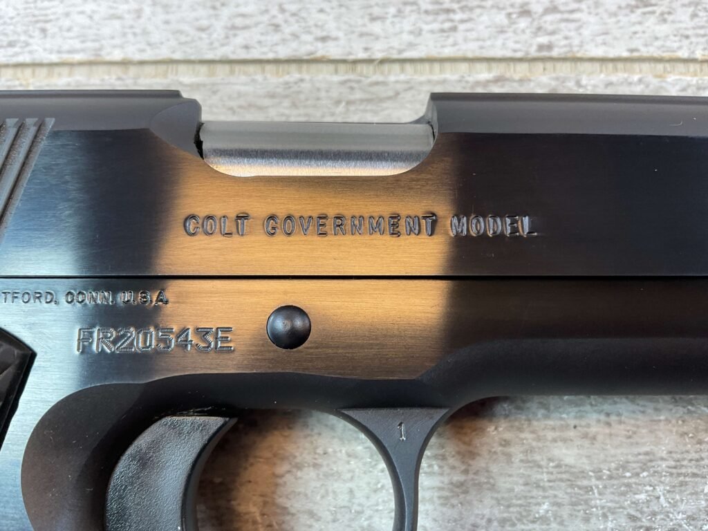 COLT GOVT MODEL 1911A1 MKIV SERIES 80 9X23 WIN SEMI AUTO PISTOL, JAMES EARL JONES COLLECTION #5-10852