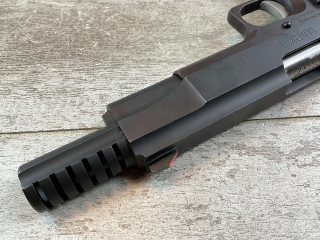 L.A.R. MANUFACTURING GRIZZLY MARK I .45 WIN MAG SEMI AUTO PISTOL, JAMES EARL JONES COLLECTION, RARE #5-10855