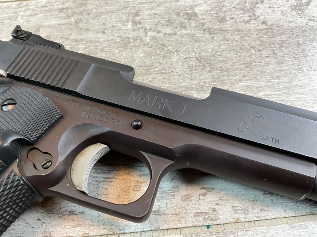 L.A.R. MANUFACTURING GRIZZLY MARK I .45 WIN MAG SEMI AUTO PISTOL, JAMES EARL JONES COLLECTION, RARE #5-10855