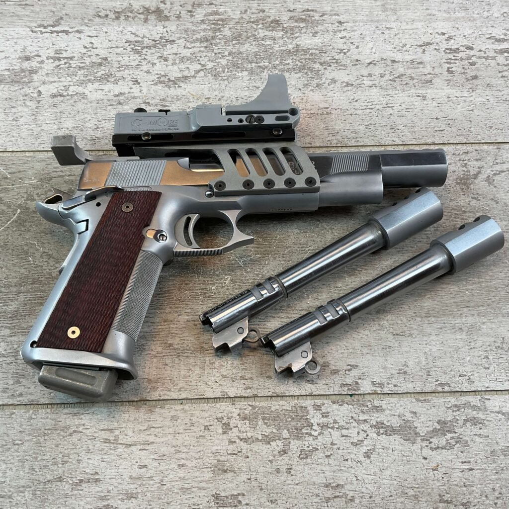 CASPIAN ARMS BAER CUSTOM 1911A1 9X21 SEMI AUTO PISTOL, JAMES EARL JONES COLLECTION #5-10856