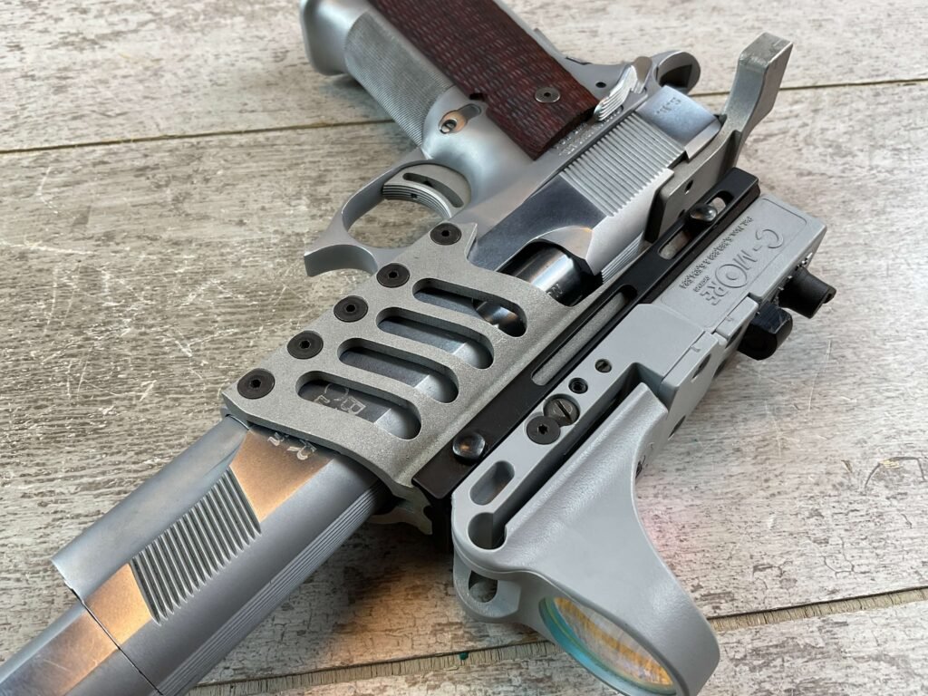 CASPIAN ARMS BAER CUSTOM 1911A1 9X21 SEMI AUTO PISTOL, JAMES EARL JONES COLLECTION #5-10856