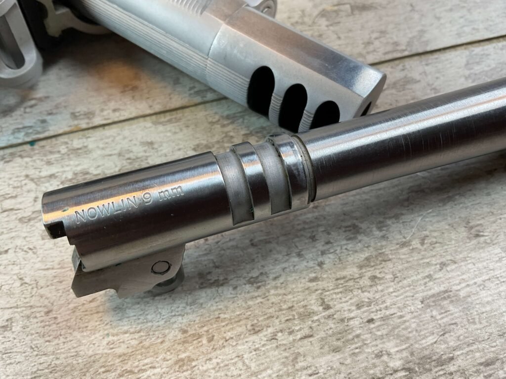 CASPIAN ARMS BAER CUSTOM 1911A1 9X21 SEMI AUTO PISTOL, JAMES EARL JONES COLLECTION #5-10856