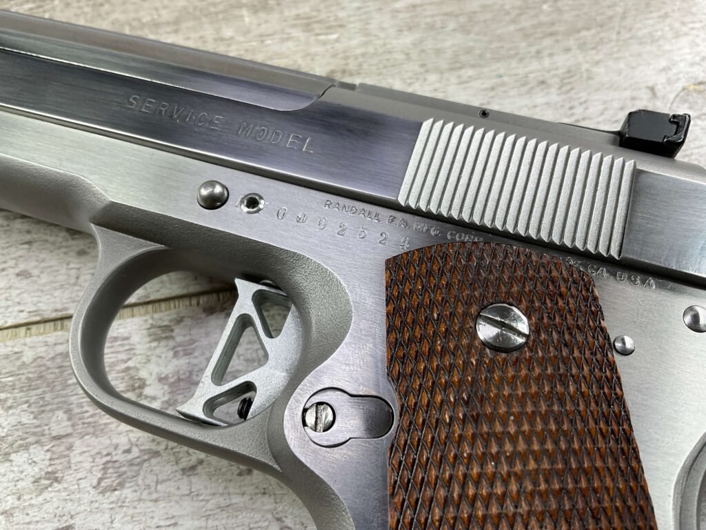 RANDALL FIRARMS SERVICE MODEL .45 ACP ULTIMATE SEMI AUTO PISTOL, JAMES EARL JONES COLLECTION, LEFT HANDED #5-10858