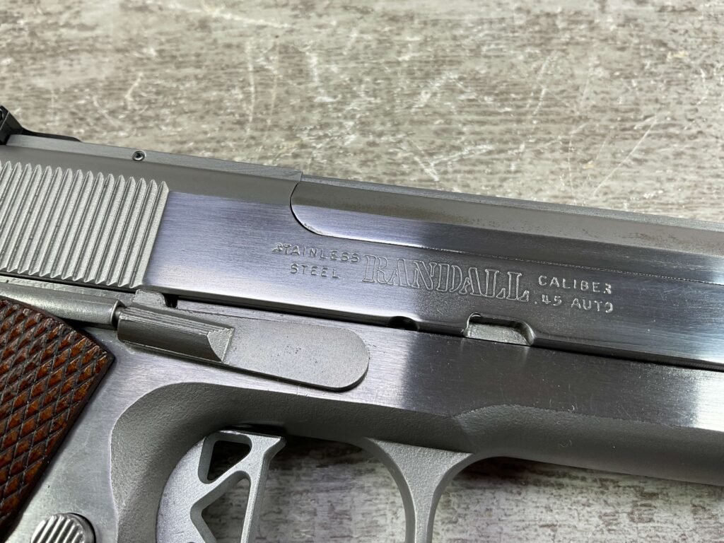 RANDALL FIRARMS SERVICE MODEL .45 ACP ULTIMATE SEMI AUTO PISTOL, JAMES EARL JONES COLLECTION, LEFT HANDED #5-10858