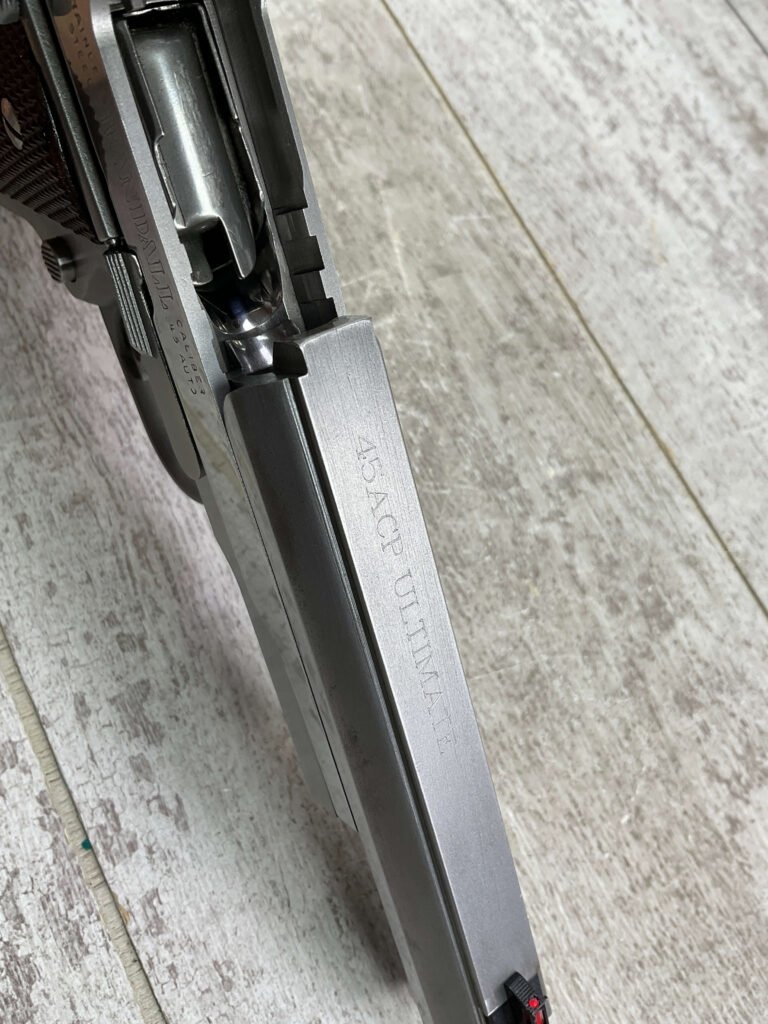 RANDALL FIRARMS SERVICE MODEL .45 ACP ULTIMATE SEMI AUTO PISTOL, JAMES EARL JONES COLLECTION, LEFT HANDED #5-10858