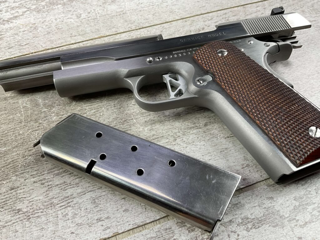 RANDALL FIRARMS SERVICE MODEL .45 ACP ULTIMATE SEMI AUTO PISTOL, JAMES EARL JONES COLLECTION, LEFT HANDED #5-10858