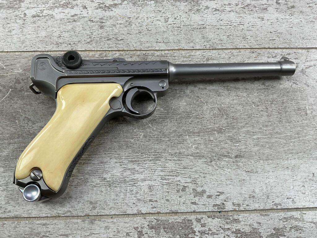 DWM LUGER P08 9MM SEMI AUTO PISTOL, CUSTOM ENGRAVED, JAMES EARL JONES COLLECTION #5-10863