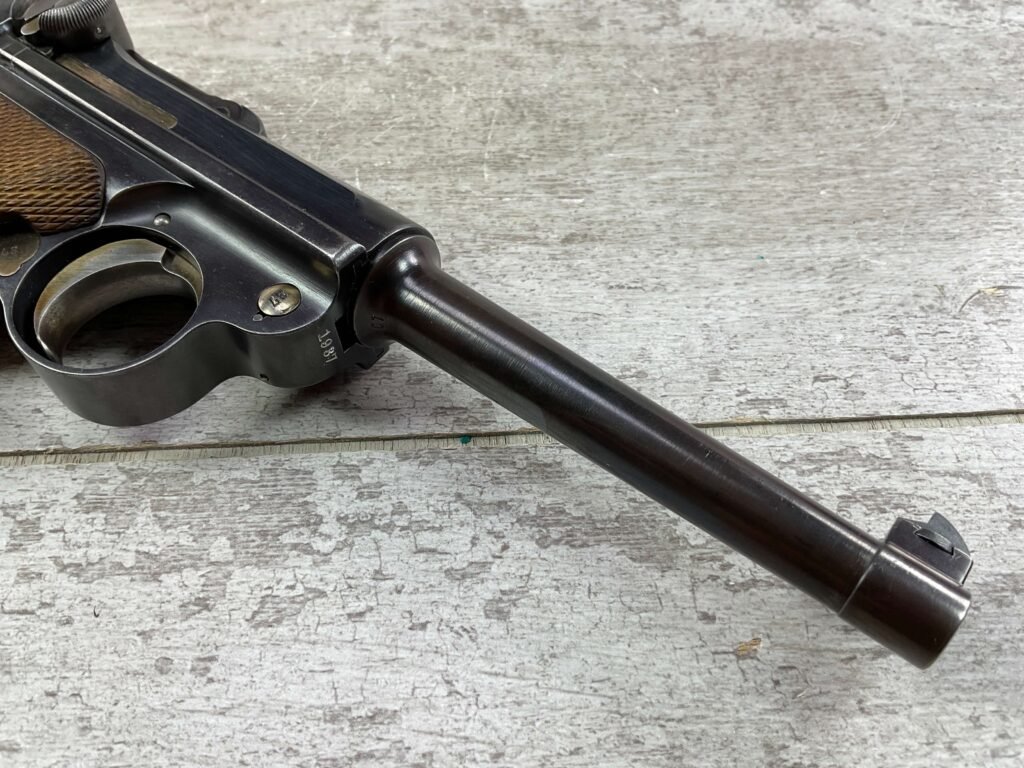 DWM 1900 SWISS 7.65MM LUGER P08 SEMI AUTO PISTOL, JAMES EARL JONES COLLECTION, MINTY & MATCHING #5-10867